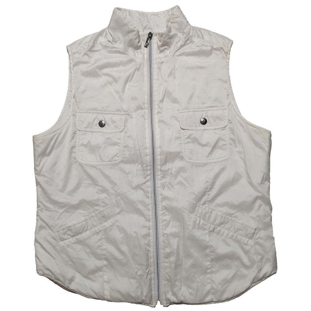 TOMMY BAHAMA 18 Golf - Women Large White Nylon Vest